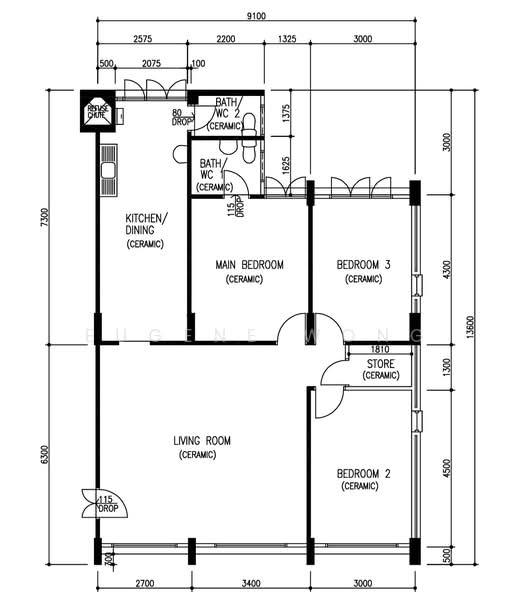 403 Yishun Avenue 6, 403 Yishun Avenue 6, 3 Bedrooms, 1,119 sqft, HDB Flat For Sale, by Eugene Wong, 500165533 - PropertyGuru.com.sg