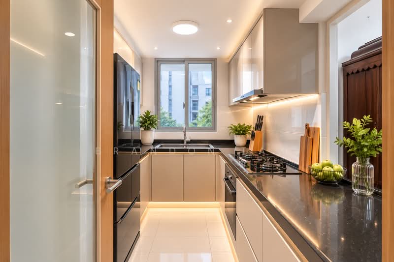 Prive, 31 Punggol Field, 3 Bedrooms, 1,001 sqft, Executive Condominium For Sale, by Brandon Tam, 500165544 - Kitchen - PropertyGuru.com.sg