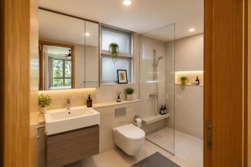Prive, 31 Punggol Field, 3 Bedrooms, 1,001 sqft, Executive Condominium For Sale, by Brandon Tam, 500165544 - Bathroom - PropertyGuru.com.sg