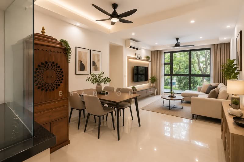 Prive, 31 Punggol Field, 3 Bedrooms, 1,001 sqft, Executive Condominium For Sale, by Brandon Tam, 500165544 - Living Room - PropertyGuru.com.sg