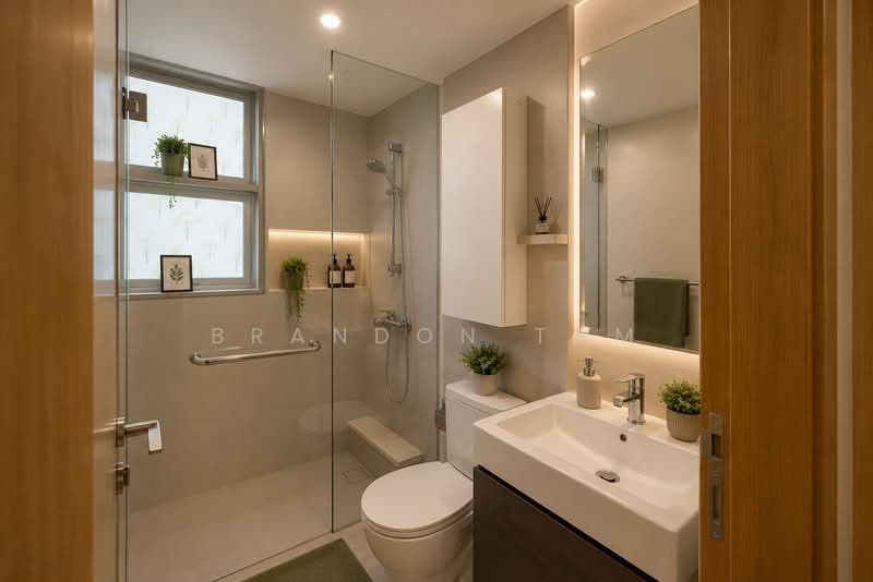 Prive, 31 Punggol Field, 3 Bedrooms, 1,001 sqft, Executive Condominium For Sale, by Brandon Tam, 500165544 - Bathroom - PropertyGuru.com.sg