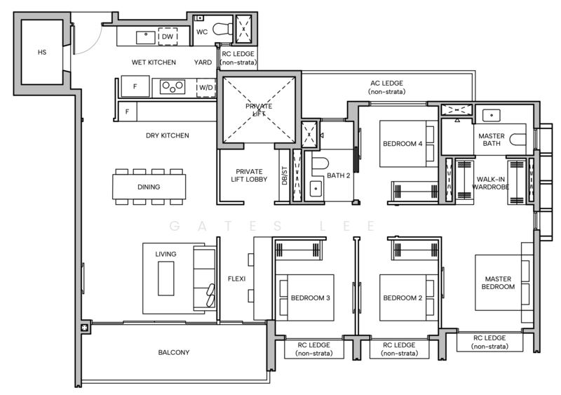 Hudson Place Residences, , 4 Bedrooms, 1,432 sqft, Condominium For Sale, by Gates Lee, 500165633 - PropertyGuru.com.sg