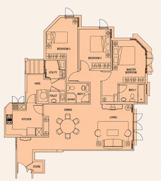 Simsville, 8 Geylang East Avenue 2, 3 Bedrooms, 1,249 sqft, Condominium For Sale, by Kim Wah Ng, 500165649 - PropertyGuru.com.sg