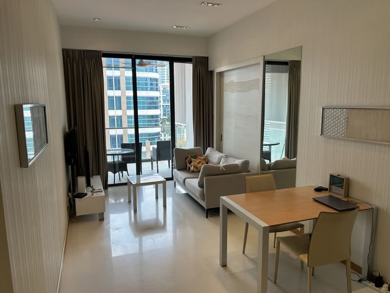 The Pier at Robertson, 80 Mohamed Sultan Road, 1 Bedroom, 743 sqft, Apartment For Rent, by Ben K, 500165650 - Living Room - PropertyGuru.com.sg