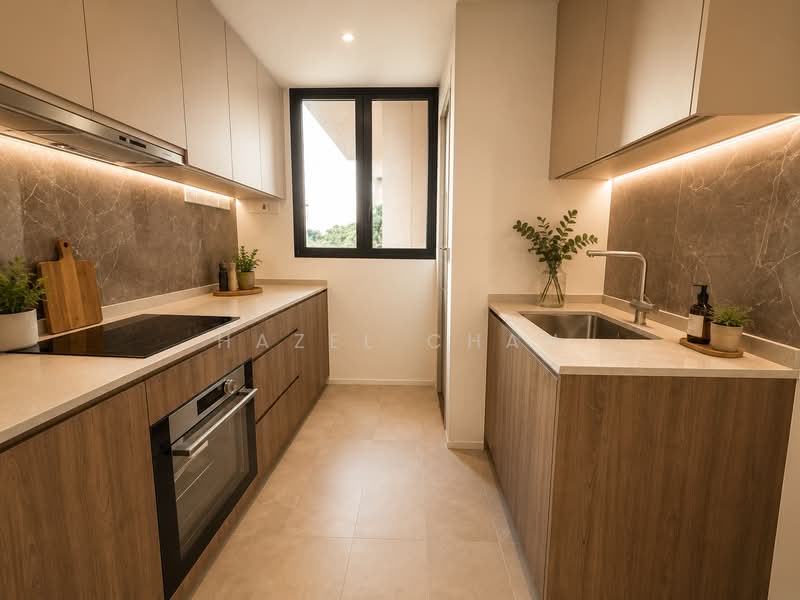 AMO Residence, 21 Ang Mo Kio Rise, 4 Bedrooms, 1,475 sqft, Condominium For Sale, by Hazel Chan, 500165661 - Kitchen - PropertyGuru.com.sg