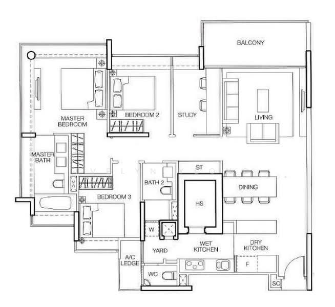 M21 Residences, 21 Mandalay Road, 3 Bedrooms, 1,346 sqft, Apartment For Sale, by Evelyn Yeong, 500165663 - PropertyGuru.com.sg