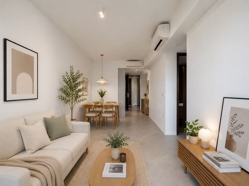 AMO Residence, 21 Ang Mo Kio Rise, 2 Bedrooms, 743 sqft, Condominium For Sale, by Hazel Chan, 500165691 - Living Room - PropertyGuru.com.sg