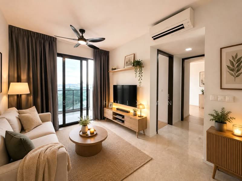 Avenue South Residence, 1 Silat Avenue, 2 Bedrooms, 721 sqft, Condominium For Sale, by Shi Huixian, 500165731 - Living Room - PropertyGuru.com.sg