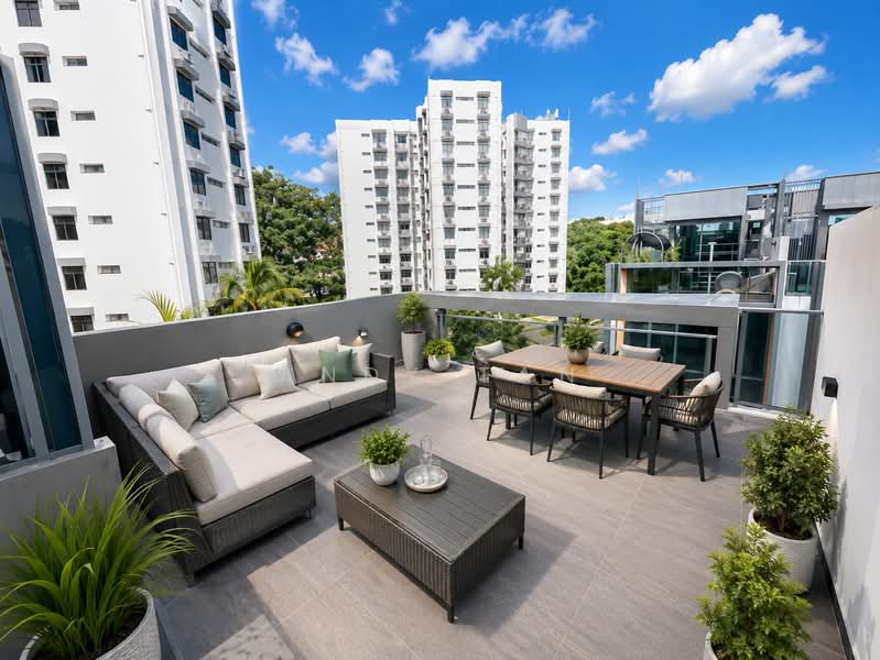 Belgravia Green, Belgravia Drive, 5 Bedrooms, 3,294 sqft, Cluster House For Sale, by Andy Tan, 500165736 - Open Roof Terrace - PropertyGuru.com.sg