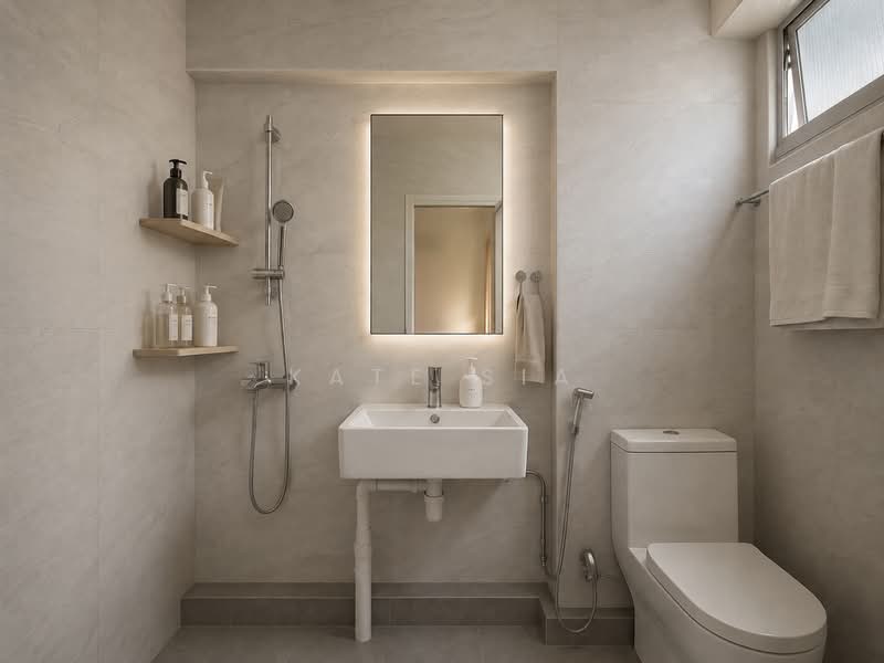 141 Petir Road, 141 Petir Road, 3 Bedrooms, 1,313 sqft, HDB Flat For Sale, by Kate Sia, 500165747 - Master Bathroom - PropertyGuru.com.sg