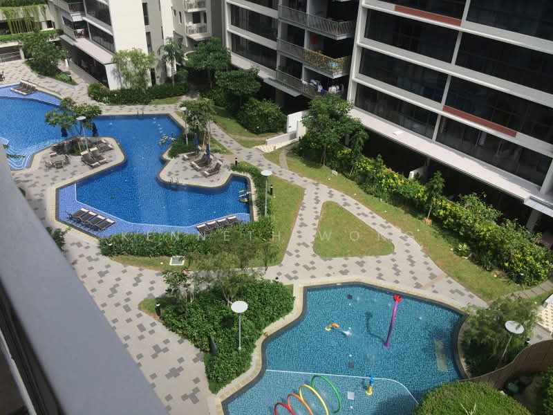 Twin Waterfalls, 100 Punggol Walk, 2 Bedrooms, 750 sqft, Executive Condominium For Rent, by Kenneth Wong, 500165814 - Pool - PropertyGuru.com.sg