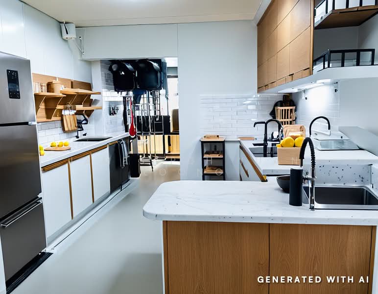 645 Woodlands Ring Road, 645 Woodlands Ring Road, 3 Bedrooms, 1,087 sqft, HDB Flat For Sale, by James Poh Yuan Loong, 500165866 - Kitchen - PropertyGuru.com.sg