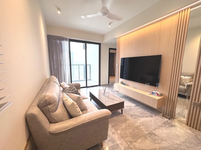 One Bernam, 1 Bernam Street, 2 Bedrooms, 872 sqft, Condominium For Rent, by Harry Boey 梅绍国, 500165891 - Living Room - PropertyGuru.com.sg