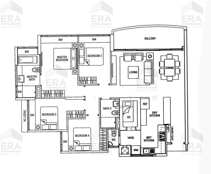 Waterfront Waves, 766 Bedok Reservoir Road, 4 Bedrooms, 1,518 sqft, Condominium For Rent, by Aina Lie 李艾娜, 500165963 - PropertyGuru.com.sg