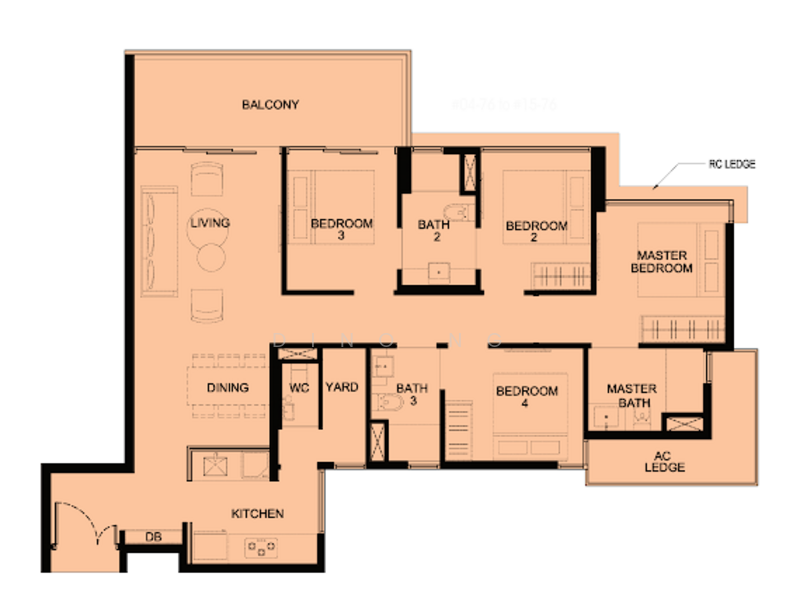 Kingsford Waterbay, 80 Upper Serangoon View, 4 Bedrooms, 1,216 sqft, Condominium For Sale, by Dino Ng, 500166038 - PropertyGuru.com.sg