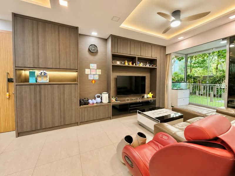 FLO Residence, Punggol Field Walk, 3 Bedrooms, 1,152 sqft, Condominium For Sale, by Ivan Ong, 500166065 - Living Room - PropertyGuru.com.sg