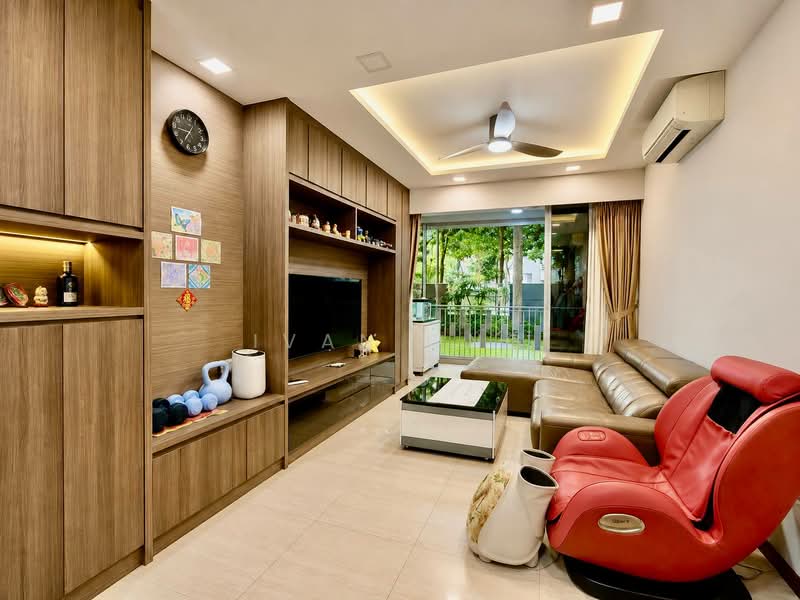 FLO Residence, Punggol Field Walk, 3 Bedrooms, 1,152 sqft, Condominium For Sale, by Ivan Ong, 500166065 - Living Room - PropertyGuru.com.sg