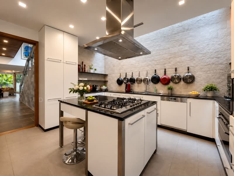 ⭐️1 KM TO SINGAPORE CHINESE GIRLS' PRIMARY SCH | NEAR STEVENS MRT STATION & MARKET | RARE DETACHED⭐️, Berrima Road University Bahasa Seni Ilmu Sejarah Tempua Kheam Hock Trevose Camborne Narooma Dalkeith Harlyn Unggas Merryn Shelford Watten Hillcrest Harom Setangkai Duke's Queen's King's Princess Wales Prince Duchess Coronation Greenwood Vanda Linden, 5 Bedrooms, 6,500 sqft, Detached House For Sale, by Damian Tan 陈係赈, 500166070 - Kitchen - PropertyGuru.com.sg