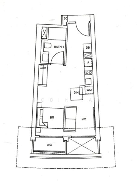 One Pearl Bank, 1 Pearl Bank, Studio, 431 sqft, Condominium For Rent, by Robin Tan, 500166103 - PropertyGuru.com.sg