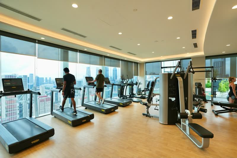 One Pearl Bank, 1 Pearl Bank, Studio, 431 sqft, Condominium For Rent, by Robin Tan, 500166103 - Gym at Level 39 - PropertyGuru.com.sg
