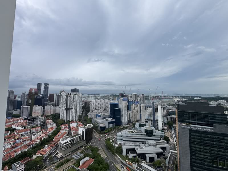 One Pearl Bank, 1 Pearl Bank, Studio, 431 sqft, Condominium For Rent, by Robin Tan, 500166103 - Skyline from Level 39 - PropertyGuru.com.sg