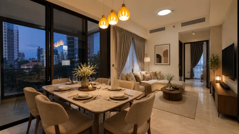 Perfect Ten, 323 Bukit Timah Road, 2 Bedrooms, 786 sqft, Condominium For Rent, by Julia Yeo 杨舒慧, 500166126 - Dining Room - PropertyGuru.com.sg