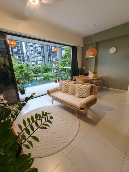 The Woodleigh Residences, Bidadari Park Drive, 3 Bedrooms, 1,076 sqft, Apartment For Sale, by Paige Mou, 500166142 - Living Room - PropertyGuru.com.sg