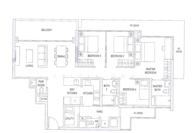 The Topiary, 25 Fernvale Lane, 3 Bedrooms, 1,335 sqft, Executive Condominium For Rent, by Tricia Ong, 500166166 - PropertyGuru.com.sg