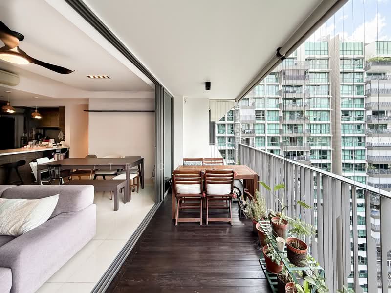 The Topiary, 25 Fernvale Lane, 3 Bedrooms, 1,335 sqft, Executive Condominium For Rent, by Tricia Ong, 500166166 - Balcony - PropertyGuru.com.sg