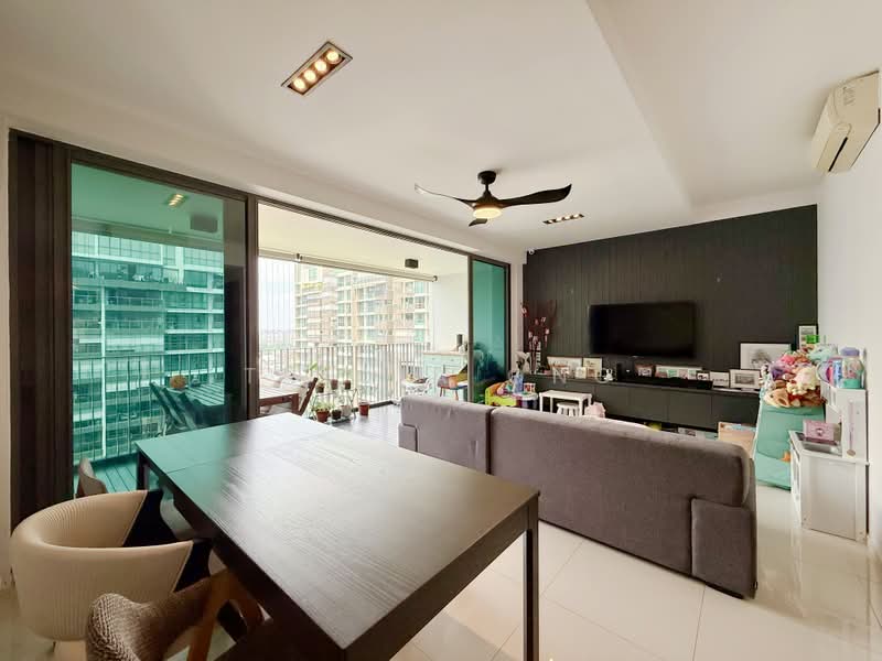 The Topiary, 25 Fernvale Lane, 3 Bedrooms, 1,335 sqft, Executive Condominium For Rent, by Tricia Ong, 500166166 - Living Room - PropertyGuru.com.sg
