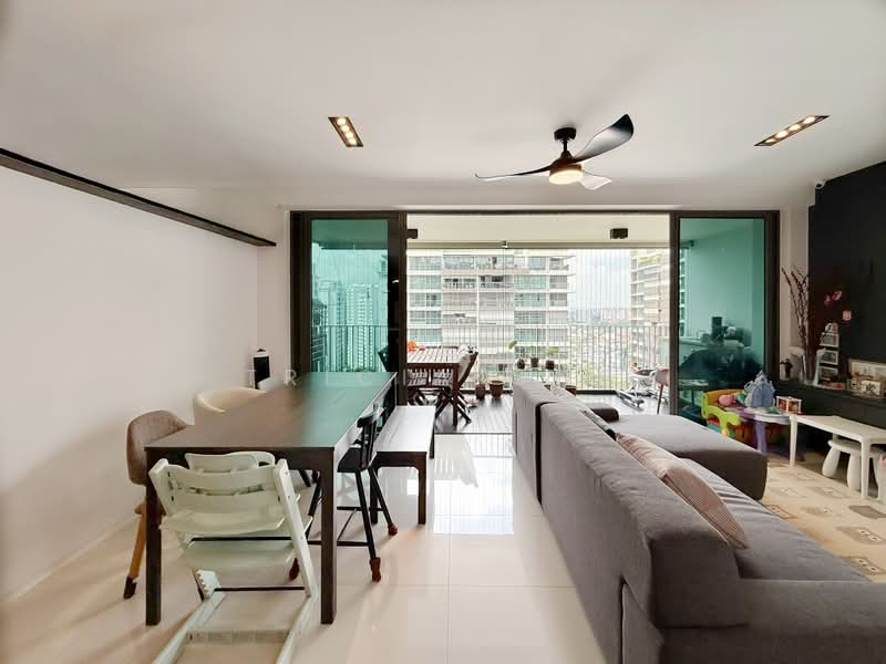 The Topiary, 25 Fernvale Lane, 3 Bedrooms, 1,335 sqft, Executive Condominium For Rent, by Tricia Ong, 500166166 - Living Room - PropertyGuru.com.sg