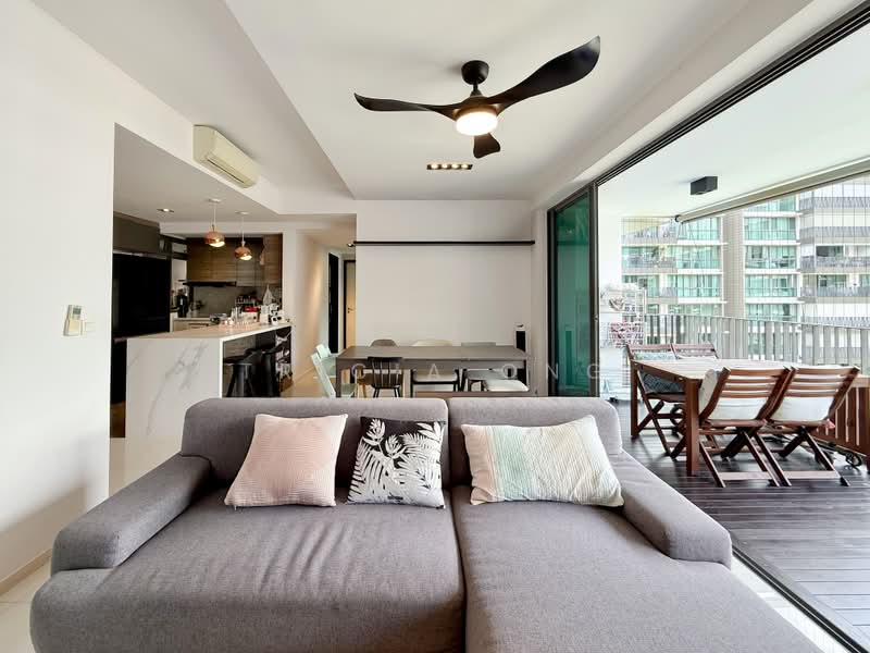 The Topiary, 25 Fernvale Lane, 3 Bedrooms, 1,335 sqft, Executive Condominium For Rent, by Tricia Ong, 500166166 - Living Room - PropertyGuru.com.sg