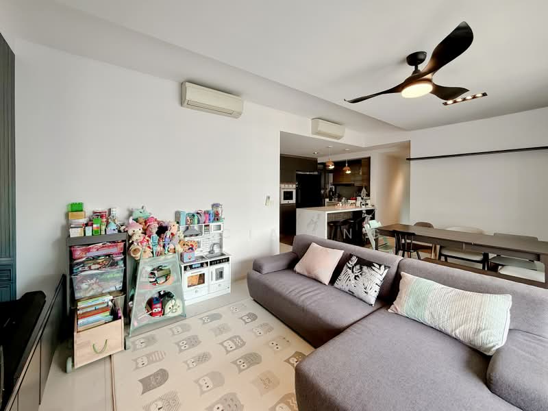 The Topiary, 25 Fernvale Lane, 3 Bedrooms, 1,335 sqft, Executive Condominium For Rent, by Tricia Ong, 500166166 - Living Room - PropertyGuru.com.sg