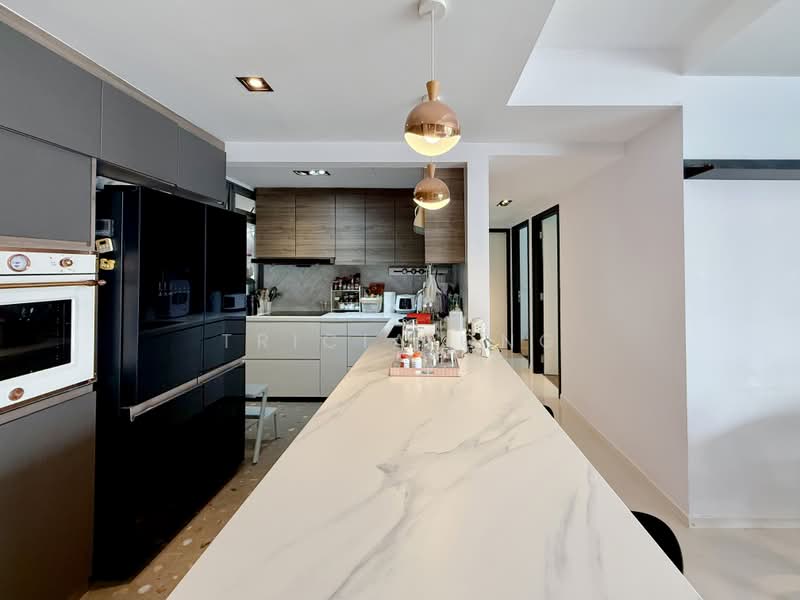 The Topiary, 25 Fernvale Lane, 3 Bedrooms, 1,335 sqft, Executive Condominium For Rent, by Tricia Ong, 500166166 - Kitchen - PropertyGuru.com.sg