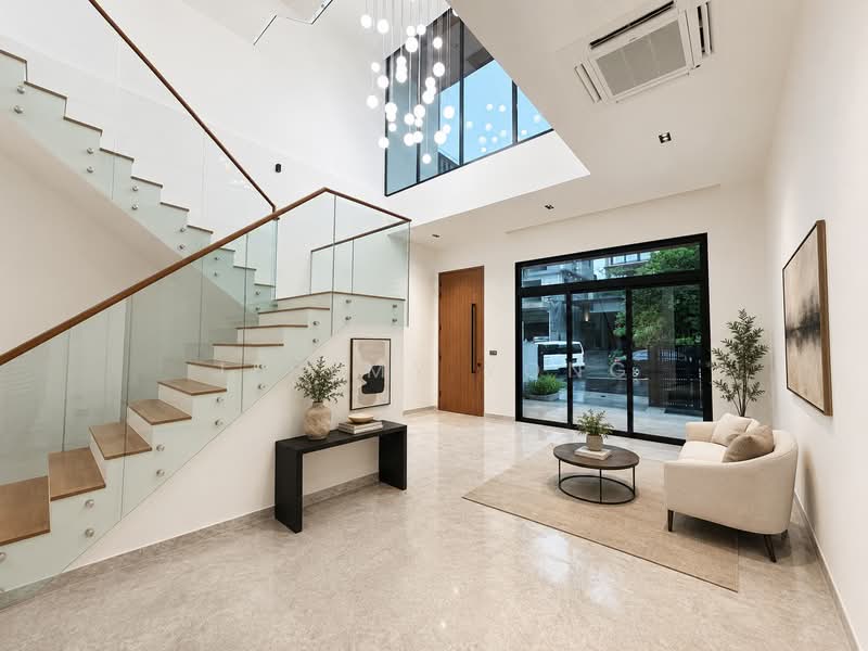 BRAND NEW INTER-TERRACE JALAN SANKAM, , 5 Bedrooms, 4,834 sqft, Terraced House For Sale, by Jeremy Yong, 500166186 - Living Room - PropertyGuru.com.sg