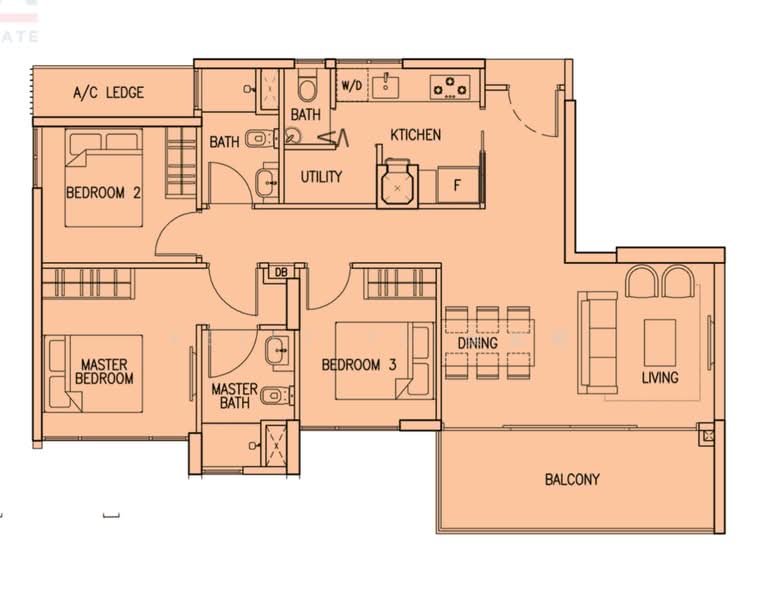 The Skywoods, 1 Dairy Farm Heights, 3 Bedrooms, 1,012 sqft, Condominium For Rent, by Kelly Yu 余奕葹, 500166264 - PropertyGuru.com.sg