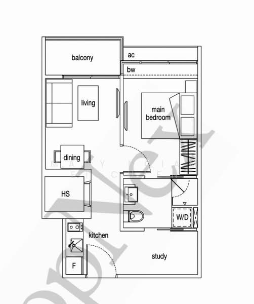 Loft @ Nathan, 31 Nathan Road, 1 Bedroom, 463 sqft, Condominium For Sale, by Mary Ngiam Ei Chien, 500166275 - PropertyGuru.com.sg