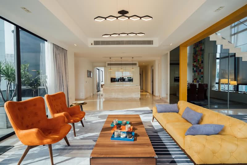 Bukit Timah Newton Freehold Luxury Penthouse D11, , 4 Bedrooms, 5,802 sqft, Condominium For Sale, by Fion Cai, 500166287 - Living Room - PropertyGuru.com.sg