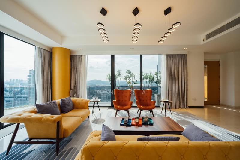 Bukit Timah Newton Freehold Luxury Penthouse D11, , 4 Bedrooms, 5,802 sqft, Condominium For Sale, by Fion Cai, 500166287 - Living Room - PropertyGuru.com.sg