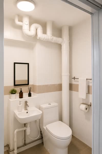 450A Tampines Street 42, 450A Tampines Street 42, 3 Bedrooms, 1,141 sqft, HDB Flat For Sale, by Adrian Yap, 500166425 - Master Bathroom - PropertyGuru.com.sg