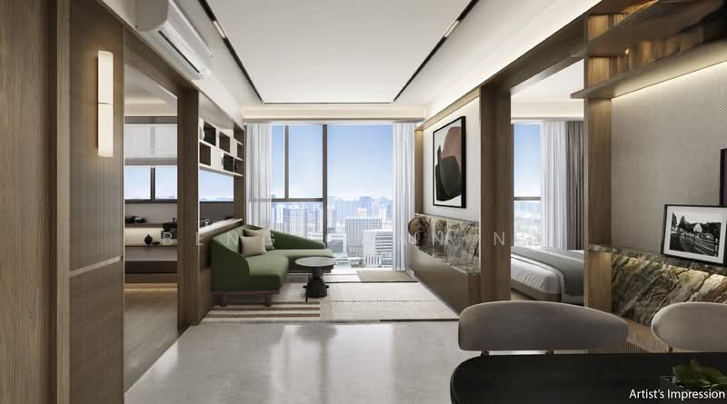 Aurea, 802 Beach Road, 3 Bedrooms, 1,001 sqft, Condominium For Sale, by Beng Guan Ng, 500166560 - Living Room - PropertyGuru.com.sg