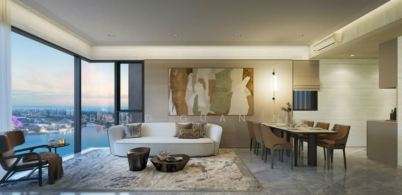 Aurea, 802 Beach Road, 3 Bedrooms, 1,001 sqft, Condominium For Sale, by Beng Guan Ng, 500166560 - Living Room - PropertyGuru.com.sg