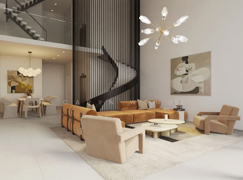 ❤️GIANT⚡️Brand New Inter-Terrace w Mezzanine, Attic & Lift in Boon Teck Road, Boon Teck Road/ Balestier Road/ Kim Keat Road, 5 Bedrooms, 5,425 sqft, Terraced House For Sale, by Caryn Wong, 500166571 - Living Room - PropertyGuru.com.sg
