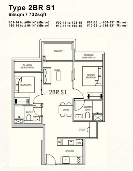 Lentor Gardens Residences, 68 Lentor Gardens, 2 Bedrooms, 732 sqft, Condominium For Sale, by Justin Koh, 500166669 - PropertyGuru.com.sg