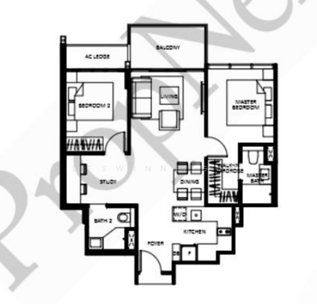The Lilium, 31 How Sun Road, 2 Bedrooms, 732 sqft, Condominium For Sale, by Deswinne G K, 500166683 - PropertyGuru.com.sg