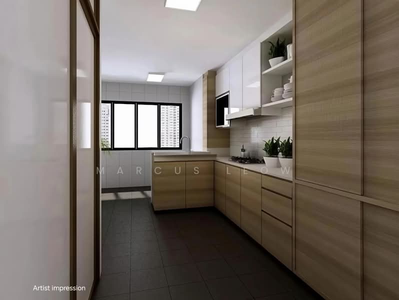338 Jurong East Avenue 1, 338 Jurong East Avenue 1, 3 Bedrooms, 1,120 sqft, HDB Flat For Sale, by Marcus Leow, 500166746 - Kitchen - PropertyGuru.com.sg