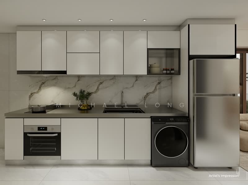The Bronze, 46 Boon Teck Road, 2 Bedrooms, 775 sqft, Condominium For Sale, by Michael Long, 500166749 - Kitchen - PropertyGuru.com.sg