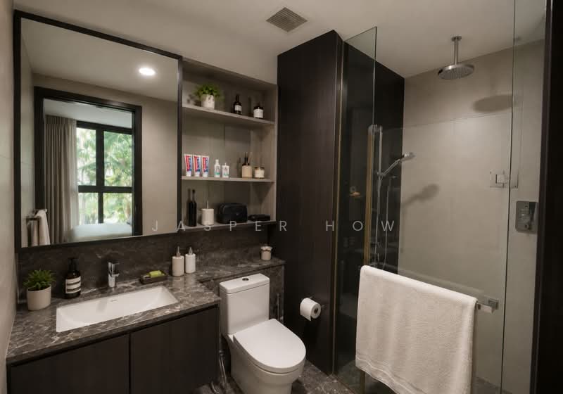 The Inflora, 51 Flora Drive, 1 Bedroom, 463 sqft, Condominium For Rent, by Jasper How, 500166802 - Bathroom - PropertyGuru.com.sg