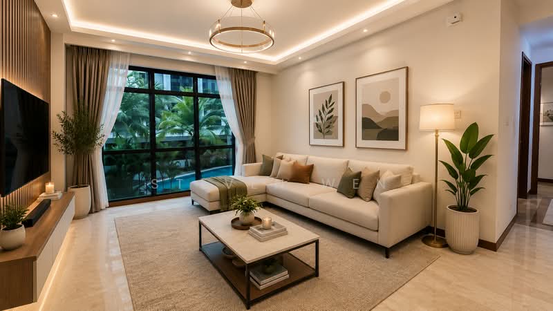 Harbourlights, 66 Telok Blangah Road, 2 Bedrooms, 861 sqft, Apartment For Sale, by Steven Wen, 500166971 - Living Room - PropertyGuru.com.sg