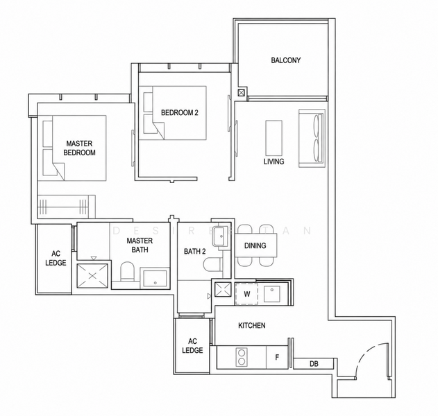 The Florence Residences, 87 Hougang Avenue 2, 2 Bedrooms, 721 sqft, Condominium For Sale, by Desiree Tan, 500167073 - PropertyGuru.com.sg